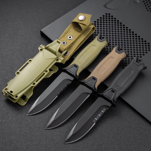 Explorer 2 Outdoor Straight Knife Wilderness Adventure Self-Defense Knife Outdoor Camping Pocket Knife Multi-functional Tactical Knife
