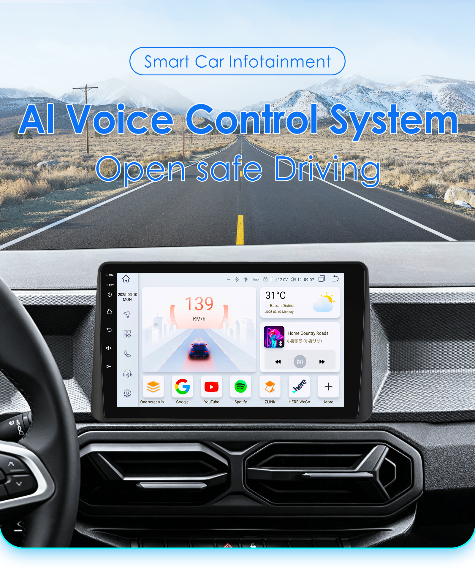 Suitable for Renault Dacia Duster 3Rd Generation 24-26 Models Android Large-Screen Navigation Gps Bluetooth Reversing Camera
