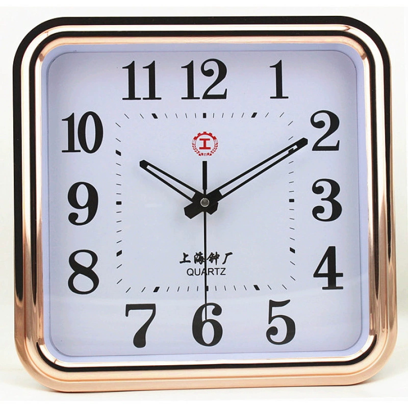 Часы, настенные часы, гостиная, спальня, офисные настенные часы, квадратные без перфорации, простые, современные, модные и креативные.