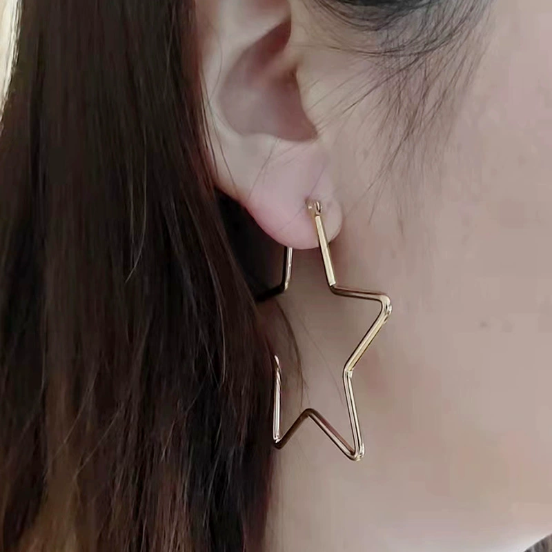 Комплект, сережки из нержавеющей стали, модный аксессуар, набор из 3 штук, опт