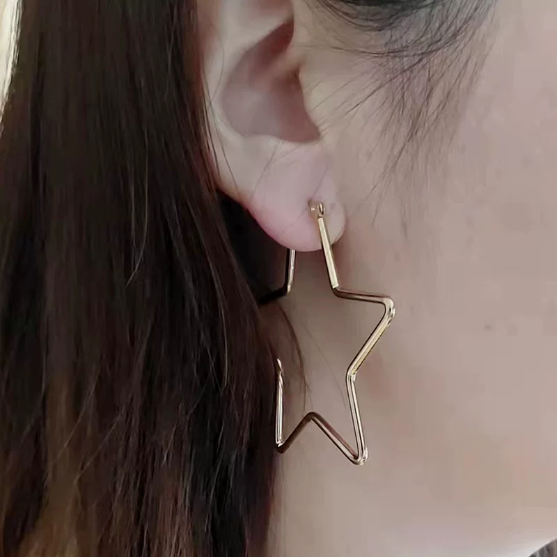Комплект, сережки из нержавеющей стали, модный аксессуар, набор из 3 штук, опт