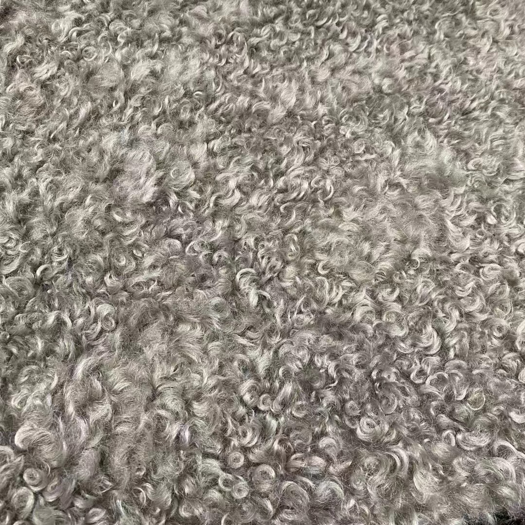 Tigrado Angora cordero de tejido de cachemira de Nueva Zelanda ropa juguetes tela de peluche
