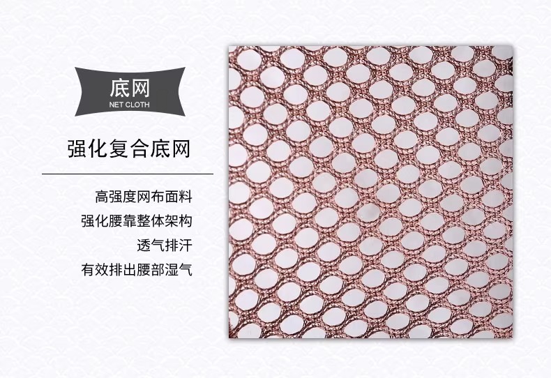 Car Lumbar Support Summer Seat Ice Silk Breathable Lumbar Support Massage Cushion Backrest Office Waist Cushion Car Supplies