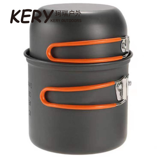 Outer Cooker Best Selling on Amazon Portable Camping Cookware Set with Utensils for 1-2 People