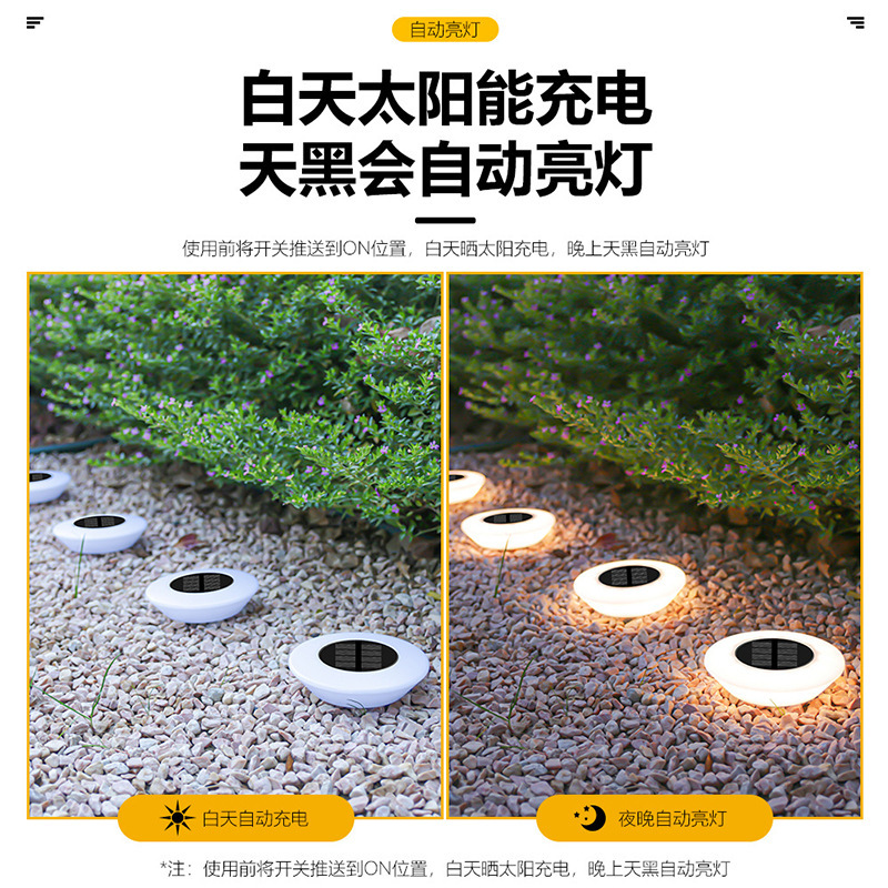 跨境太阳能草坪灯景观照明装饰地插灯户外防水庭院花园布置地埋灯|undefined