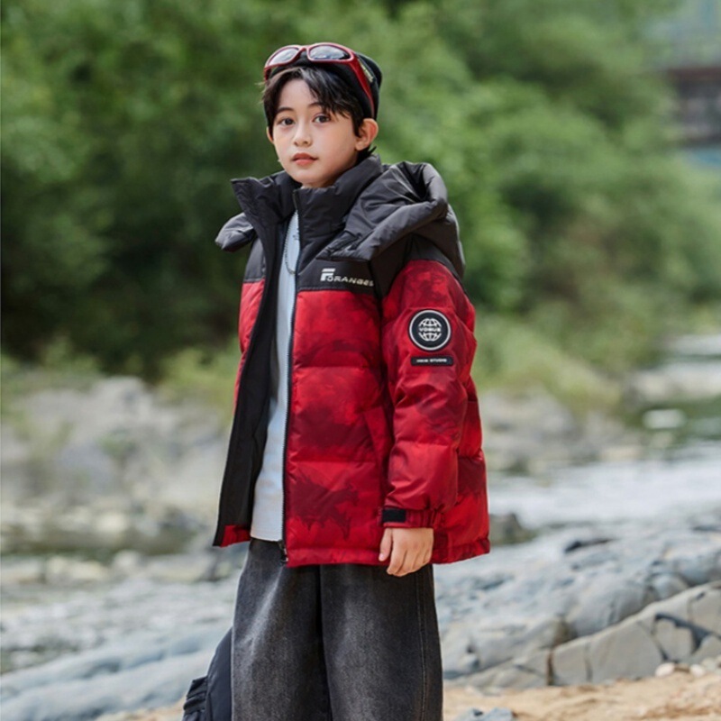 儿童羽绒棉服2025秋冬季新款男童中大童冬装外套加厚迷彩男孩童装|undefined