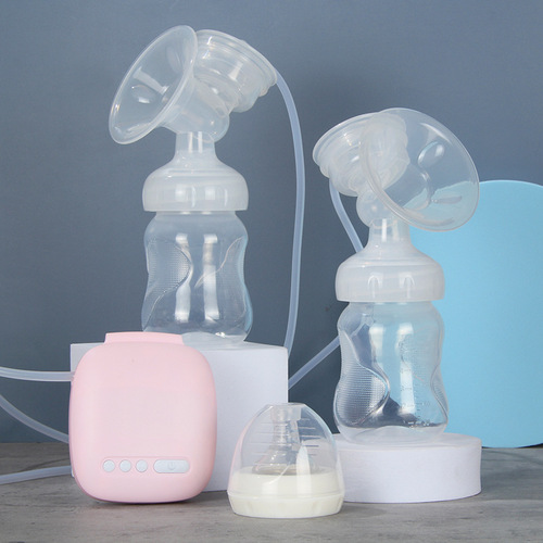 Miss Baby Electric Breast Pump with Full Automatic Suction and Massage Postpartum Breast Milk Stimulator Dual Electric Milk Extractor