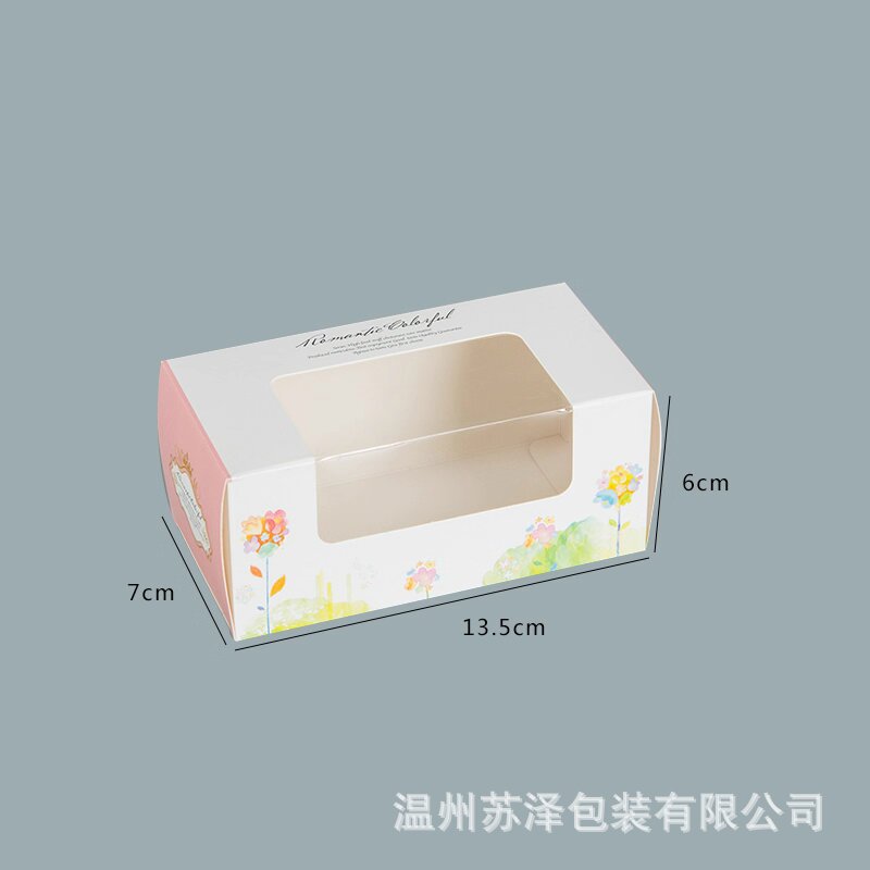 234 cápsulas de Hokkaido Qifeng caja de pastel caja de embalaje de ventana transparente caja de papel West Point horneado caja de cupcake image 7