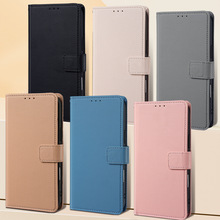 适用三星a22个性手机壳A11美版磁吸搭扣j4core翻盖皮革保护套