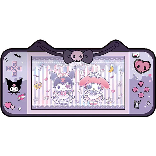 Cartoon cute children's room carpet Kuromi crystal gold diamond velvet floor mat non-slip bedside blanket carpet machine washable