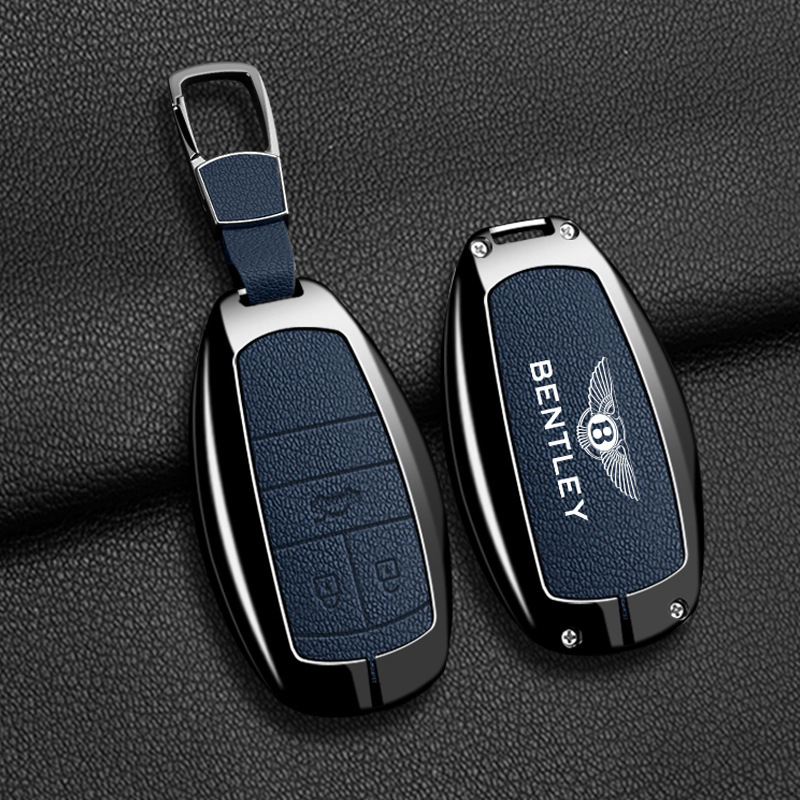 Suitable for the New Bentley Mulsanne Continental Gt Car Key Case, Flying Spur Bentayga Phev Car Key Cover for Men and Women