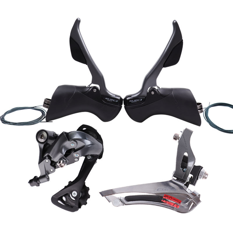 Shimano R2000 Kit de transmisión bicicleta carretera 2*8 velocidad cambio manual delantero y trasero dial