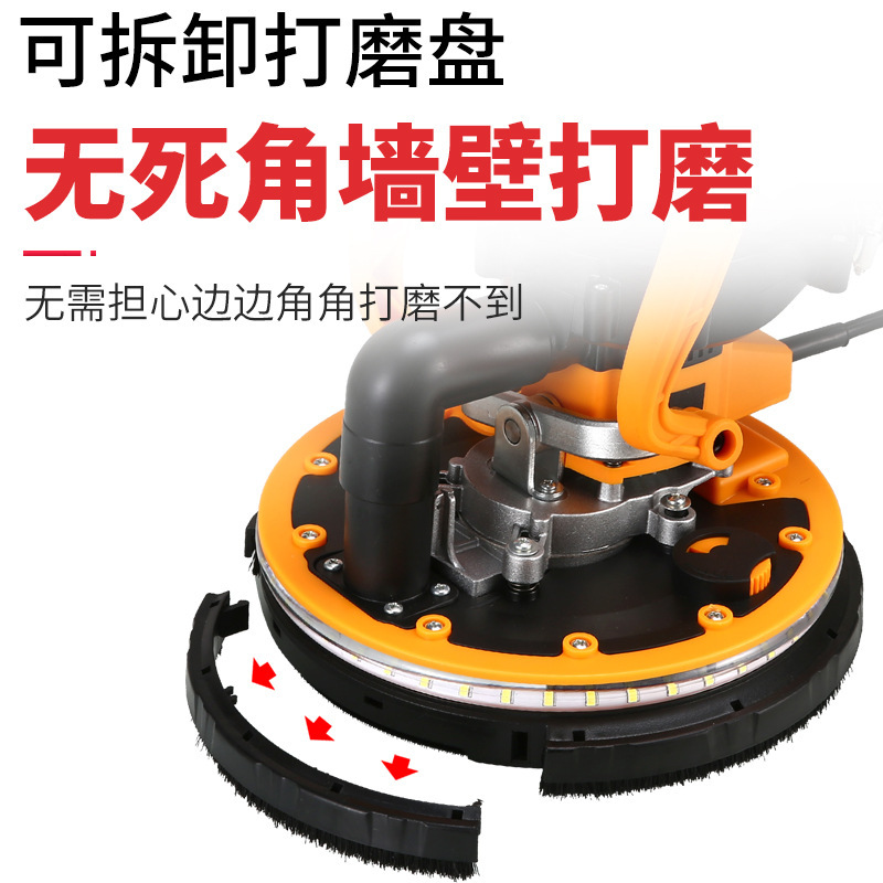 超軽量ブラシレス壁面研削機砂機パテクリーン研削機電動研削研磨工具万用ロングロッド|undefined