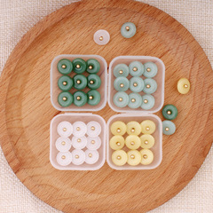 Vintage Collared Shirt Cheongsam Hanfu Women's High-end Button White Round Accessory Sweater Cardigan Children's Decorative Buttons