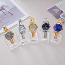 韩版女士手表水钻弹力小巧气质手链满天星休闲学生男士石英表跨境