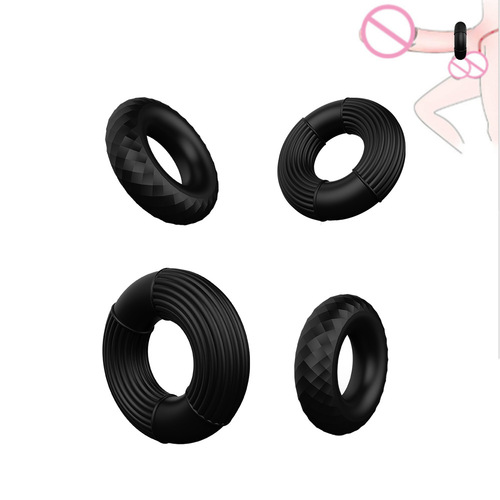 Men's semen locking ring, non-vibrating O-shaped silicone penis ring, foreskin delay ring, passion couple sex toy