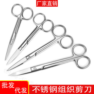 Stainless Steel Suture Removal Scissors Elbow Surgical Ophthalmic Tissue Scissors Gauze Surgical Laboratory Anatomy Scissors Pointed Scissors
