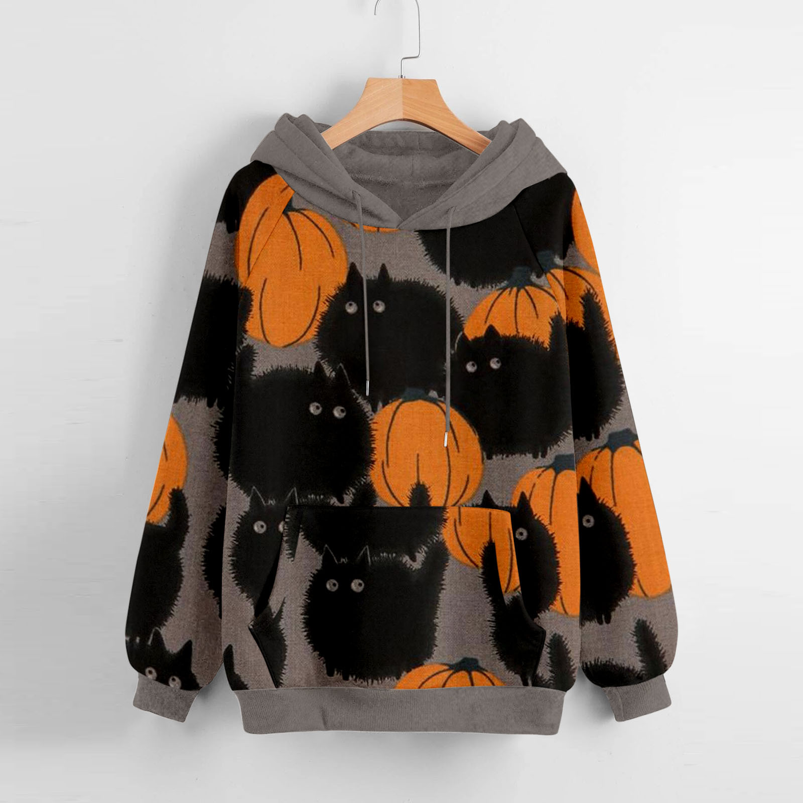 Mujeres Sudadera Manga Larga Sudaderas Con Capucha Y Sudaderas Impresión Casual Calabaza display picture 6