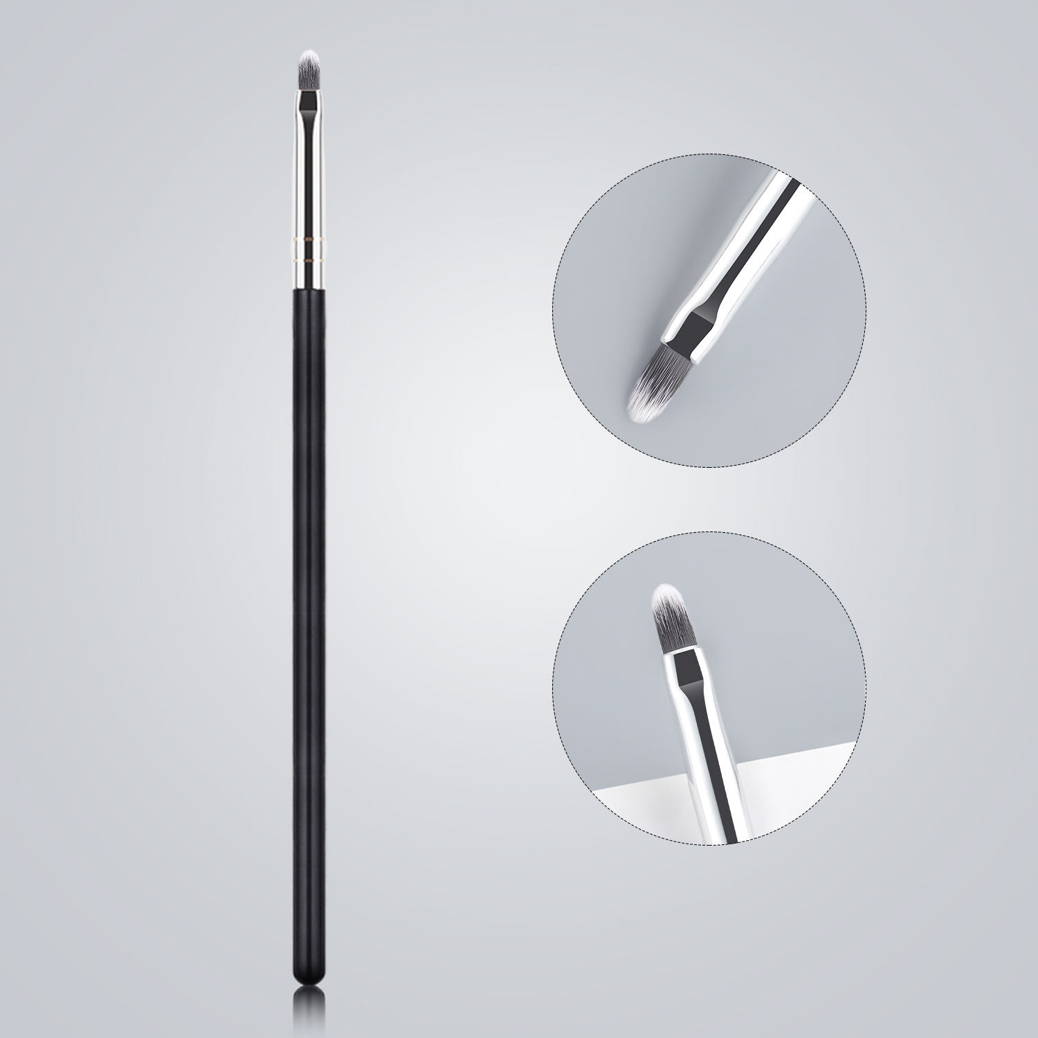 Sombra solo cepillo de maquillaje de alta calidad grande cepillo suelto cepillo de La Fundación cepillo de sombra de ojos cepillo en forma de abanico belleza