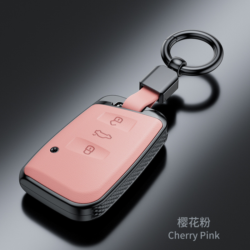 SuitabLe for VoLkswagen Sagitar Tiguan L Lavida Santana Bora Tanyue Passat Nappa Pattern FashionabLe Key Cover