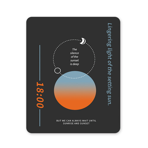 Small mouse pad solar eclipse waterproof table pad laptop computer office internet celebrity thickened anti-slip pad fixed 