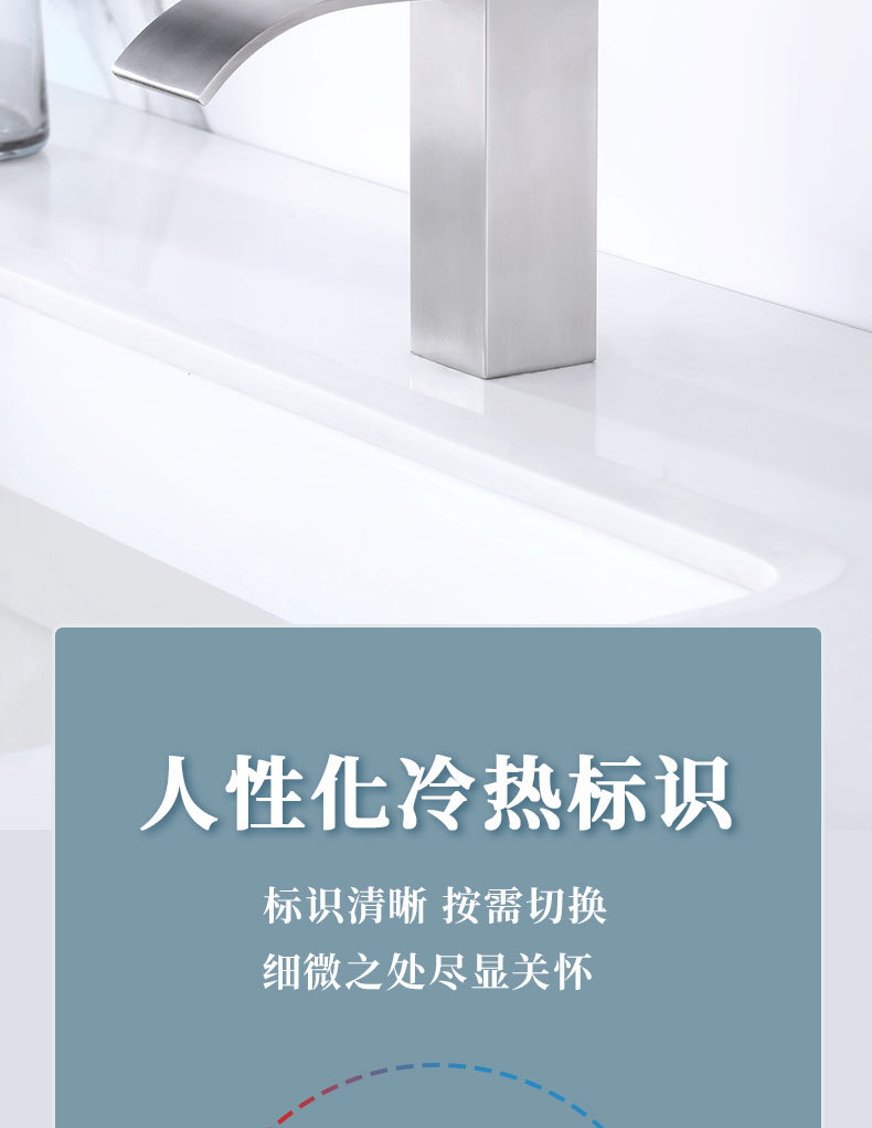 European-style brushed gold 304 stainless steel washbasin, hot and cold bathroom ceramic basin, single-hole countertop basin, waterfall faucet undefined