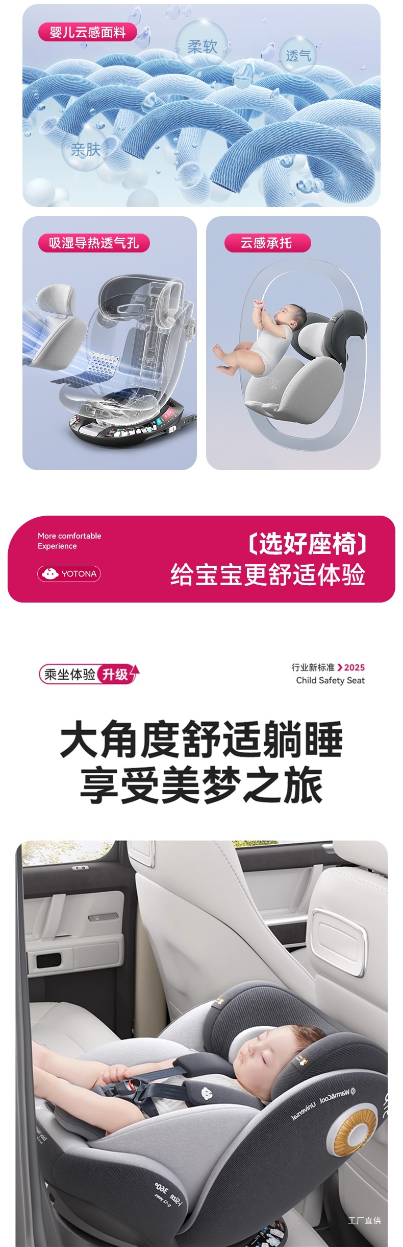 Child Safety Seat for Car, Suitable for Infants and Babies, Can Be Used for Sitting or Lying, Universal for Newborns Aged 0 to 1 Month, Peihui