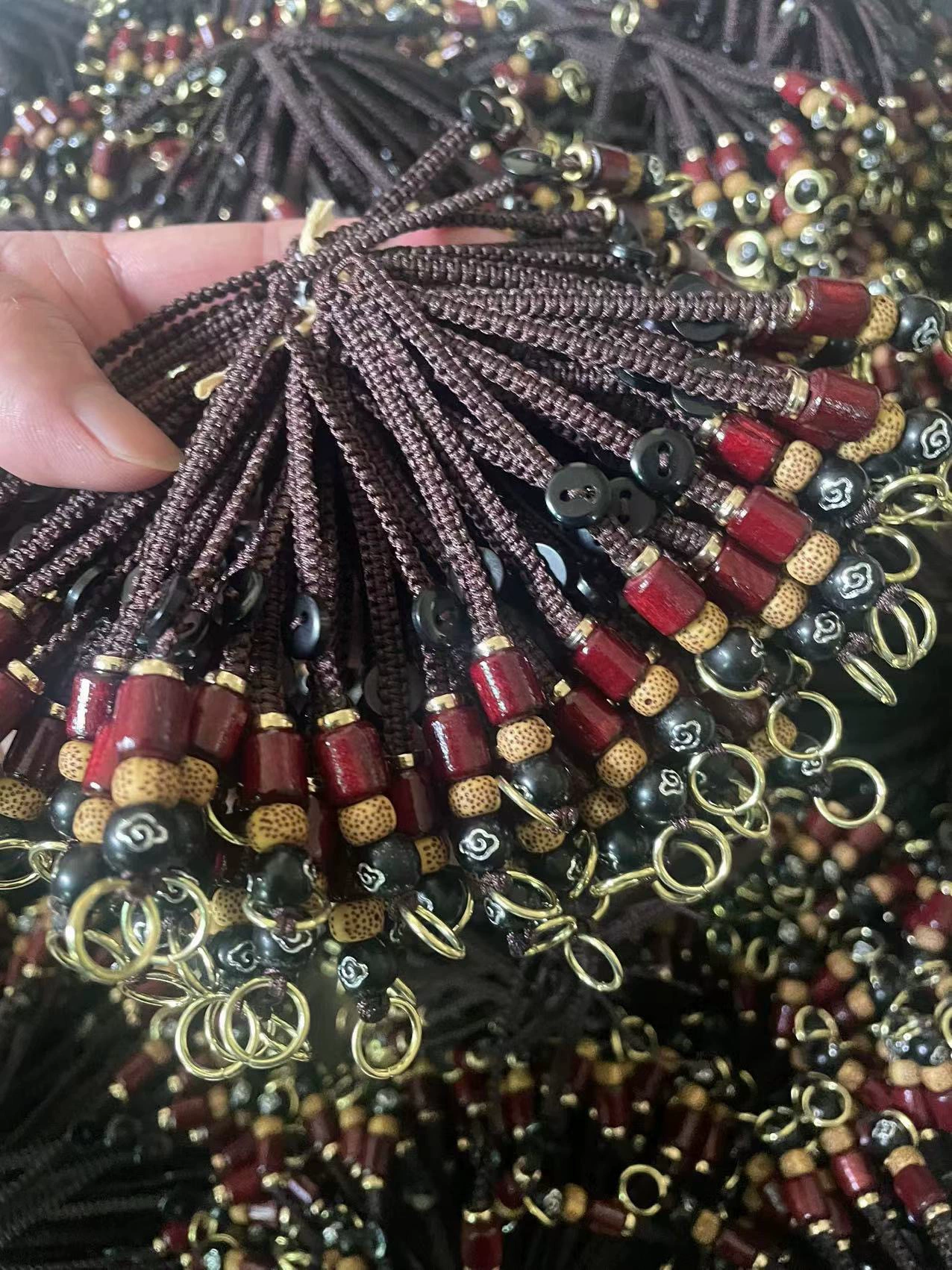 Брелок, тканый подвес handmade, защитный амулет сандалового дерева для ключей, ремешок, аксессуар с принадлежностями, заготовка