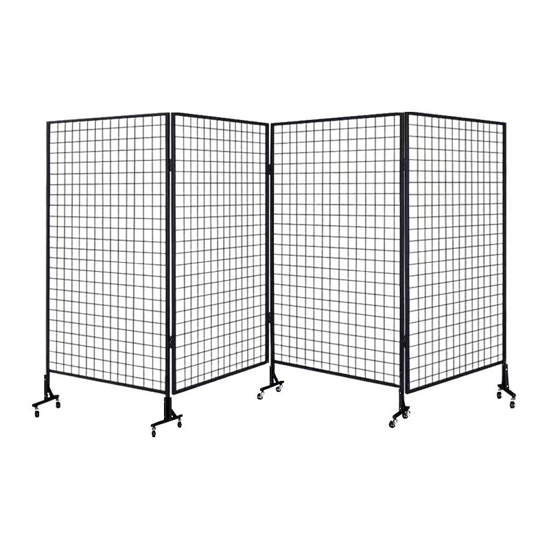Movable Foldableing Mesh Display Stand School Calligraphy Art Painting Exhibition Display Stand Kindergarten Work Display Stand