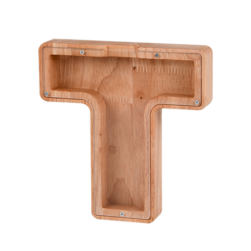 Gran inglés carta alcancía animal alcancía nuevo regalo de madera regalo alcancía