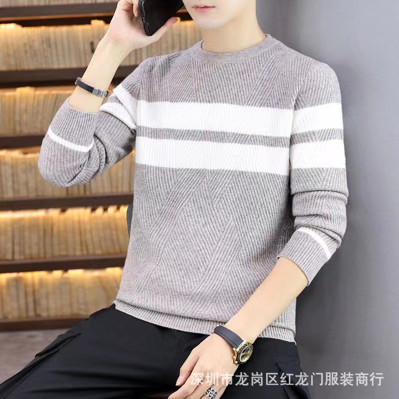 2022 Autumn and winter new stylish thick pullover sweaters for men and warm wool sweaters, wholesale from foreign trade sources at street stalls pic 25