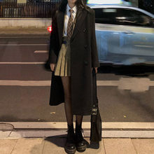 秋冬新款呢子大衣韩版宽松休闲加棉中长款高级感毛呢女式外套