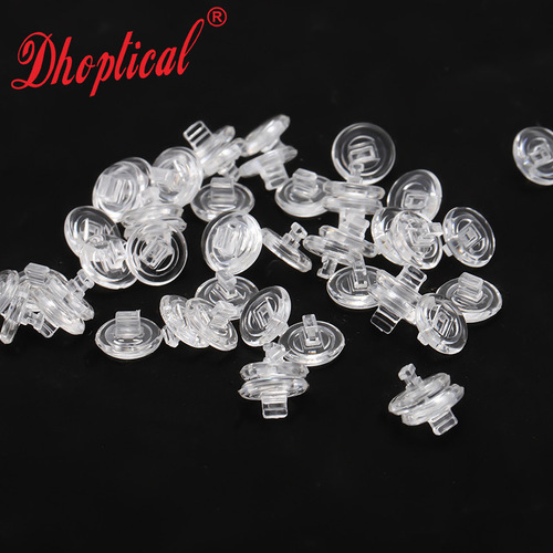 Silicone Eyeglass Nose Pads with Round Screw-in Design, Cross-border Package CY014, 25 Pieces
