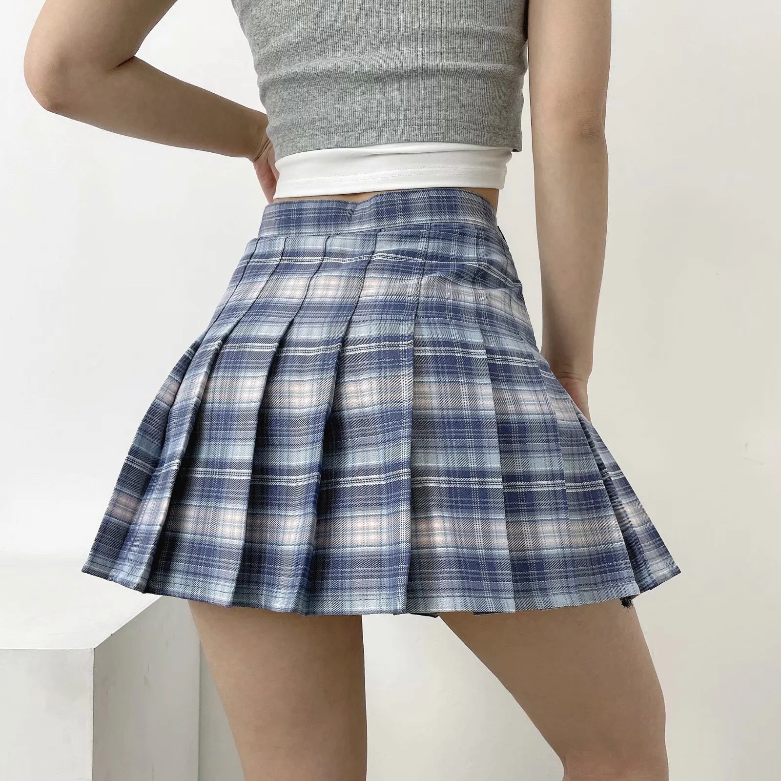 College style sub-pleated skirt  NSHS52017