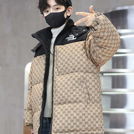 巴拉巴拉男童加厚棉衣中长款2023新款冬季男孩中大儿童冬装棉服外