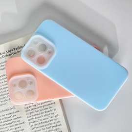 果冻液态硅胶适用苹果全系列手机壳iPhone纯色防摔软壳可定制支架