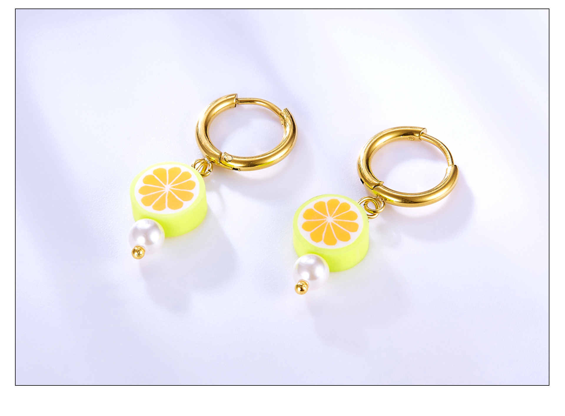 Sweet Smiley Face Stainless Steel Plating Drop Earrings 1 Pair