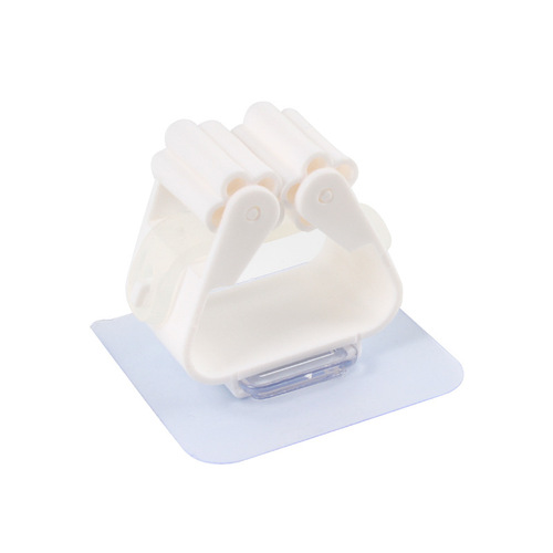 5173 Simple mop clip mop rack broom card holder hook no punching bathroom wall rack sticky hook wholesale delivery