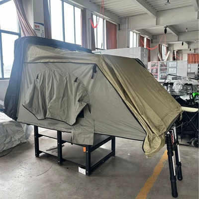 Fully automatic quick-open car roof tent for outdoor self-driving trips, waterproof and rainproof, suitable for two-person camping in the wild (Avtomobil dam çadırları)