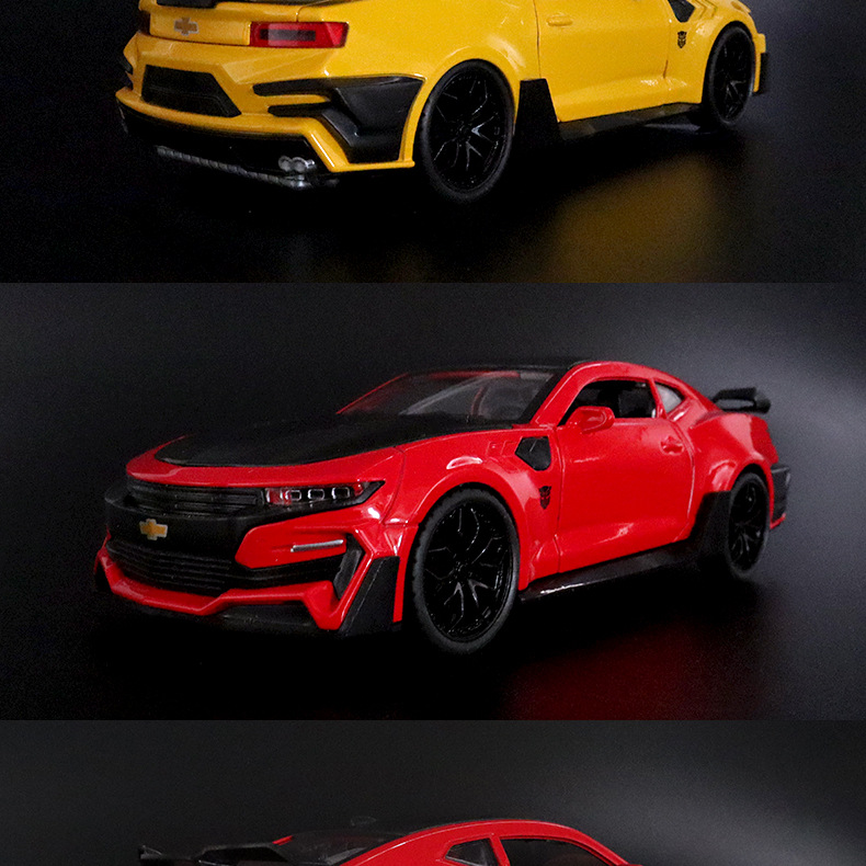 展示架恒腾大黄蜂跑车合金车模1：24科迈罗儿童仿真汽车模型玩具详情图10