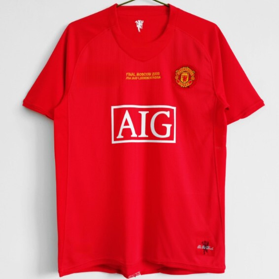 Popular Retro Manchester United Short-Sleeved T-Shirt Embroidered Jersey Cross-Border Jersey Sportswear Football Jersey