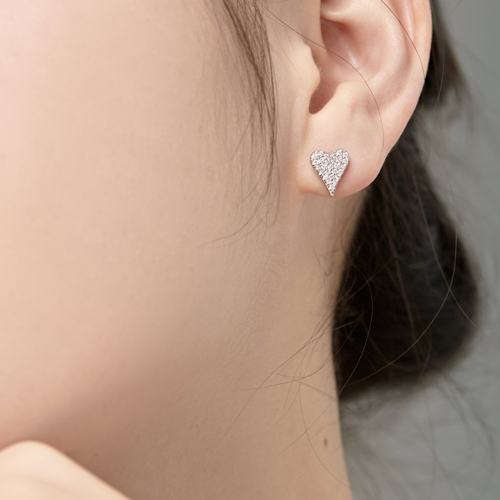 3g Weight 925 Sterling Silver Ear Needle Material 18K Gold Plated Plating Material Ear Studs Classification 1 Pair Quantity Daily Occasion 925 Sterling Silver Material Heart Shape Pattern Women's Gender IG Style Style 1 Pair 18K Gold Plated 925 Sterling Silver Heart Shape Ear Studs 无
