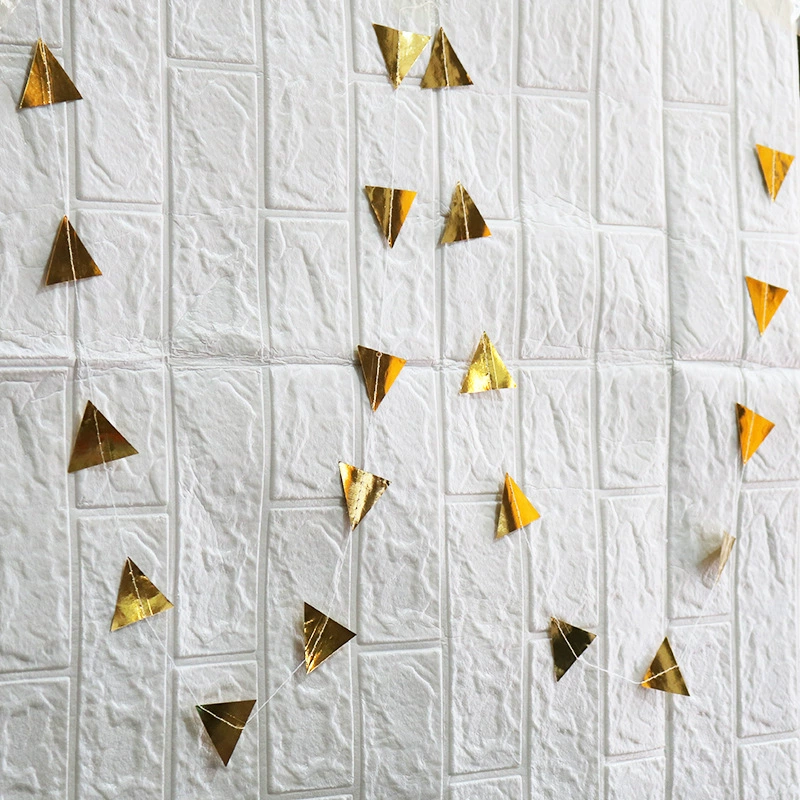 Зеркало Треугольник Цветок Маленький Треугольник Партии День Рождения Украшения Макет Цветок