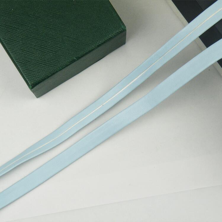 1 cm de color pu prensado banda de borde accesorios de prenda de vestir banda de borde textil decoración de cuero accesorios cuerda