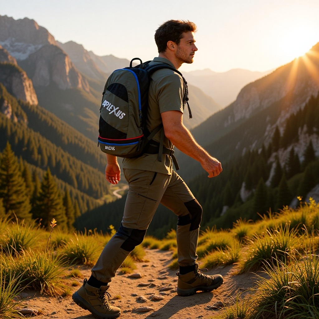 Lightweight hiking backpack, outdoor two-in-one backpack and waist bag, waterproof and wear-resistant