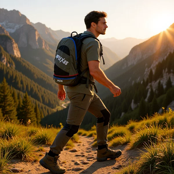 Lightweight hiking backpack, outdoor two-in-one backpack and waist bag, waterproof and wear-resistant