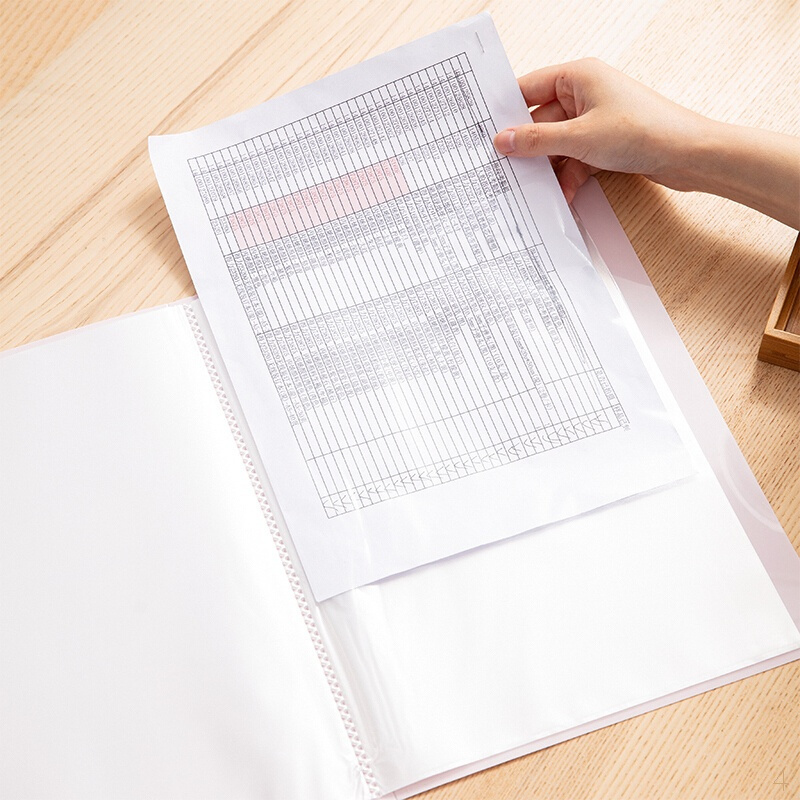 得力(deli)A4/40页潮可爱资料册 学生试卷收纳册 孕检产检文件册 