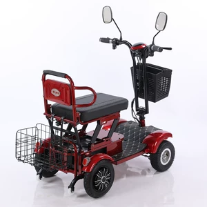 Dördtəkərli miniatür kiçik elektrik avtomobili, yaşlılar üçün 48V böyük batareyalı qatlanan skuter