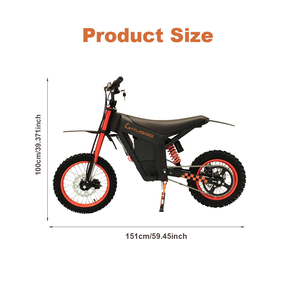 Kugoo Wish 01 Electric Motorcycle 1500W 48V 20Ah Electric Bicycle Remote 50 0m越