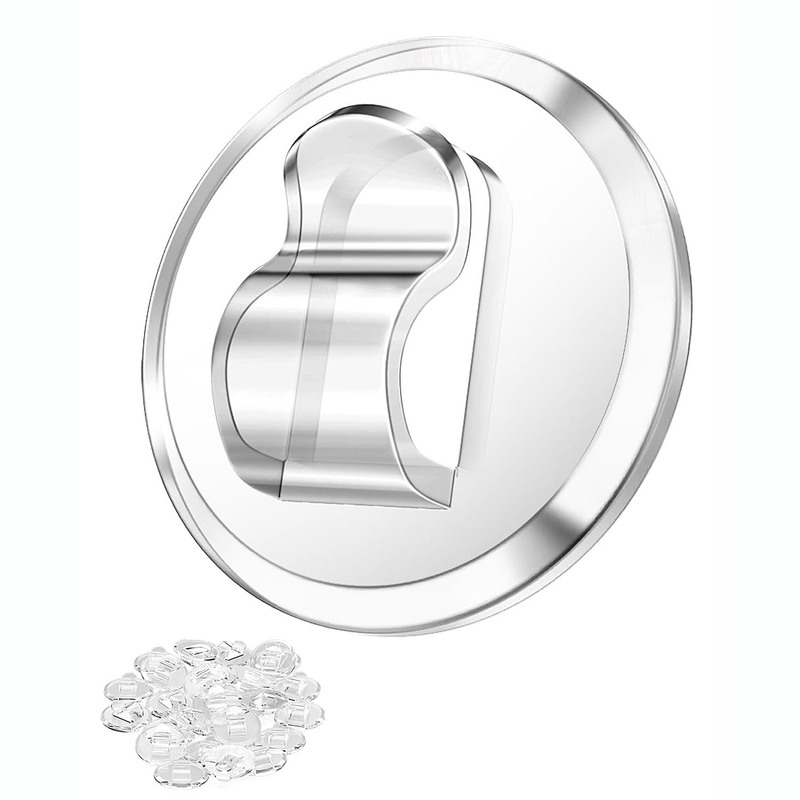 Mini Light Hook with Adhesive Strip for Indoor Transparent Small String Lights, No-Punch Hook for Christmas Lights with Traceless Adhesive Patch Hook